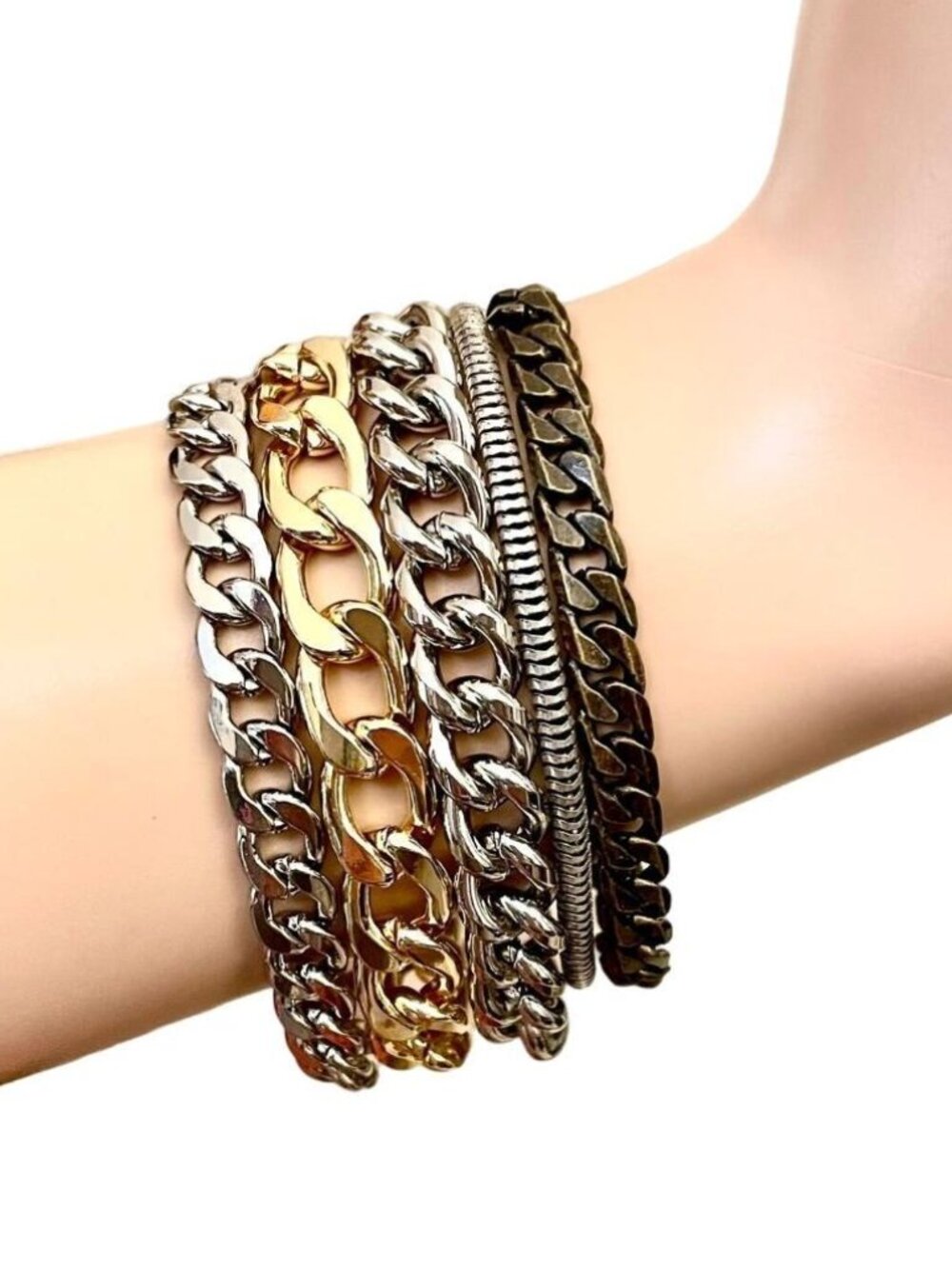 Jenny Bird- Chunky Chain Austin Cuff Bracelet NWT